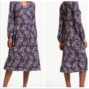 Biden MIDI long sleeve floral dress sz 14